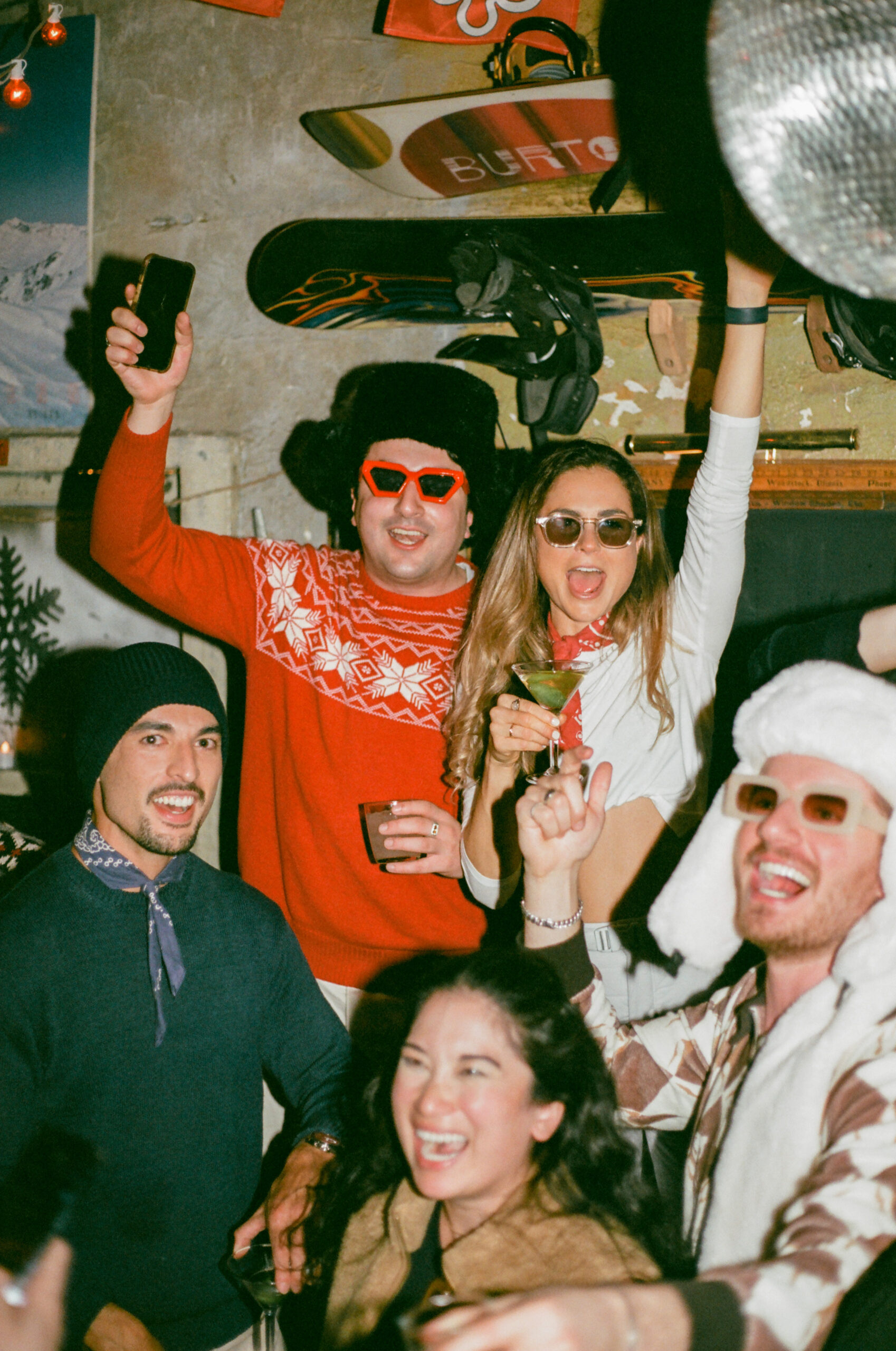 Apres Ski party at Cafe Select NYC shot on film by Parkers Pictures