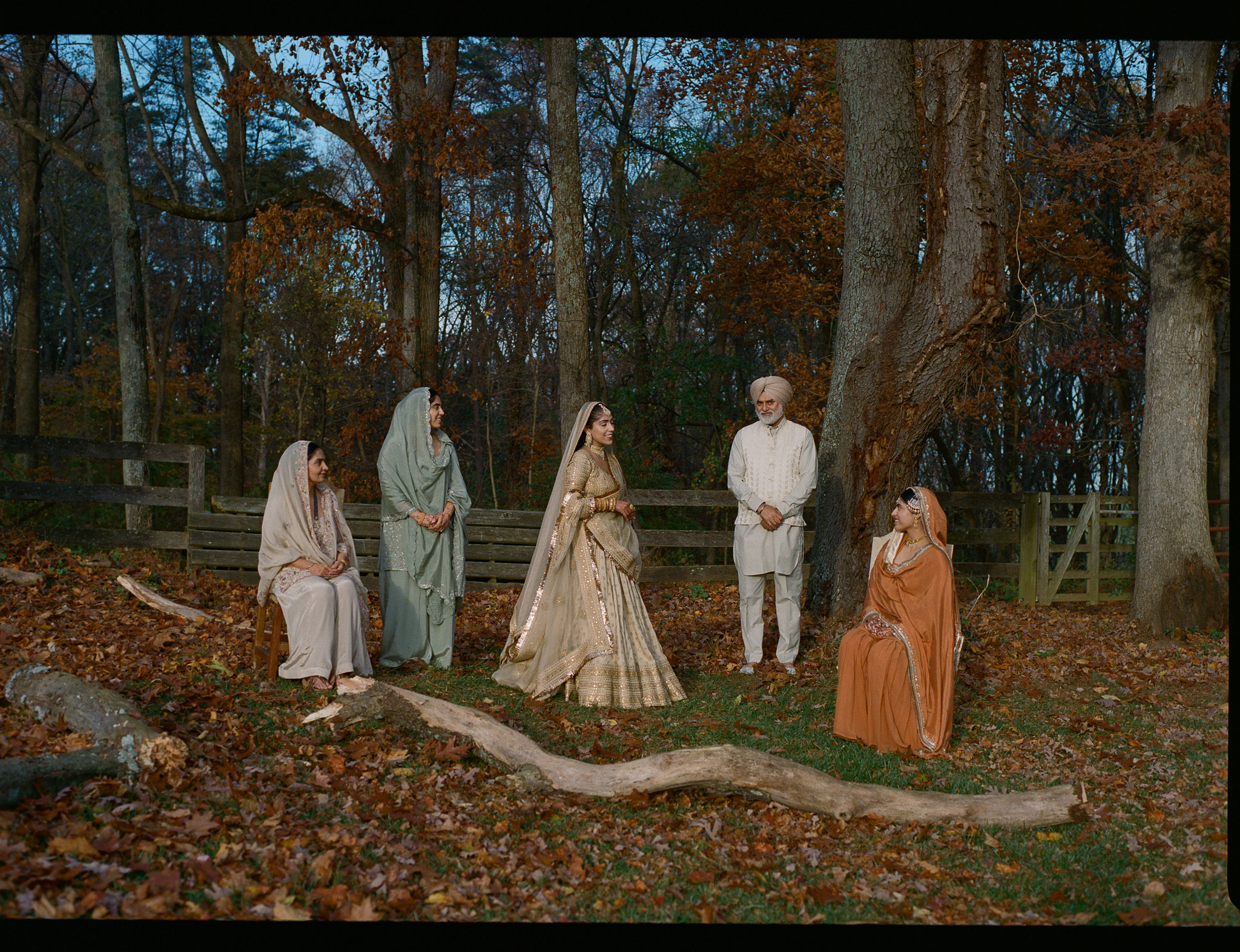 editorial family photo sikh wedding in maryland shot on film by parkers pictures