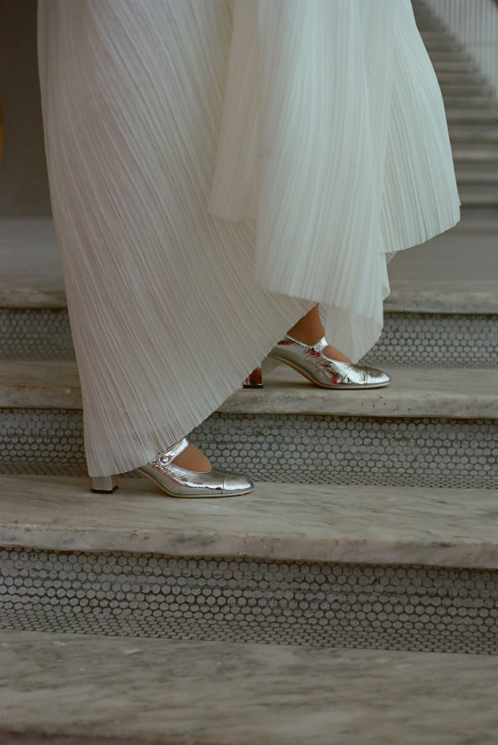 chanel shoes TWA wedding NYC shot on film by parkers pictures