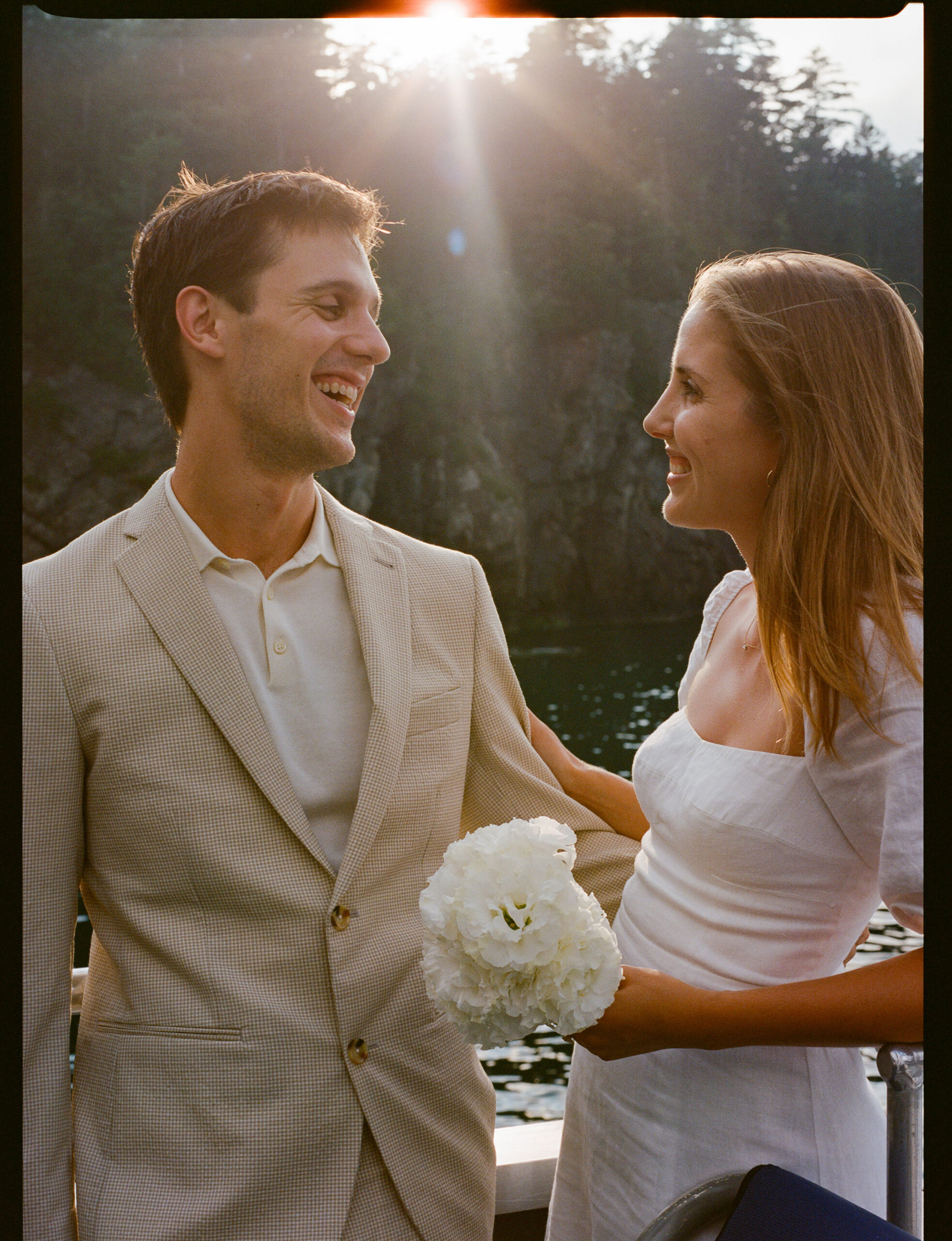 rehearsal dinner in bar harbor maine shot on film by parkers pictures