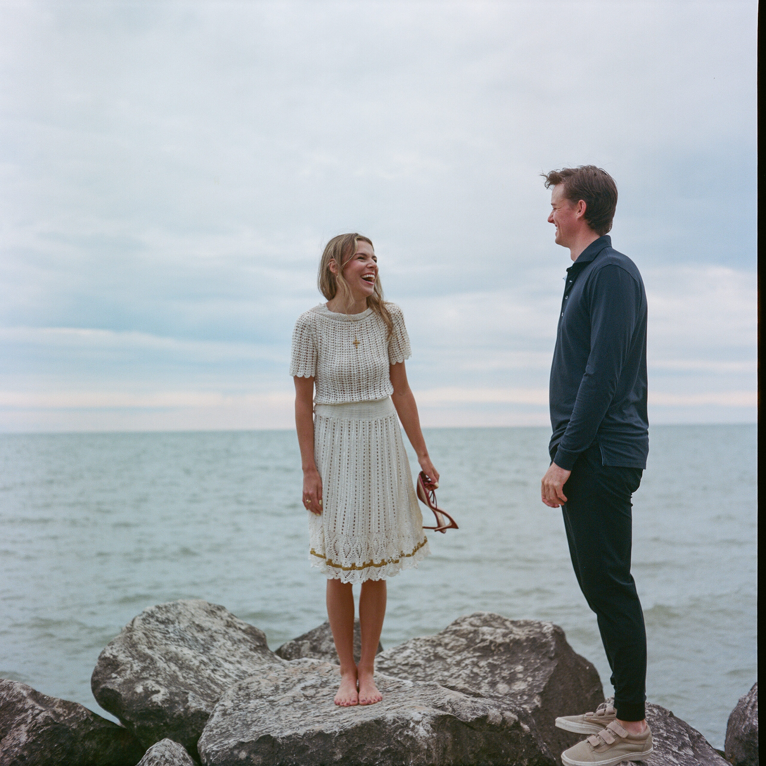 engagement photos in cleveland ohio shot on film by parkers pictures